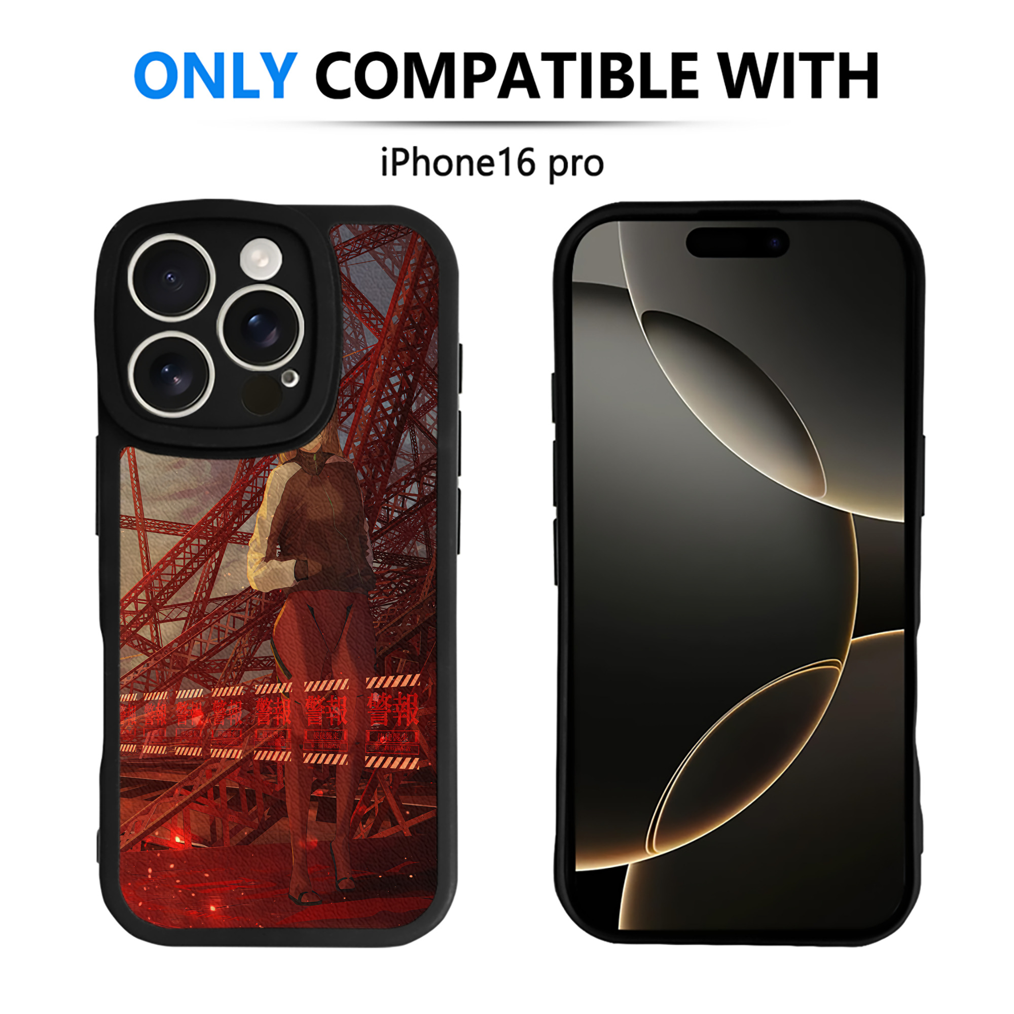 （画像用） EVA 新世紀エヴァンゲリオン 【iPhone 16シリーズ対応】シリコンスマホケース（レザー調） 材質：シリコン